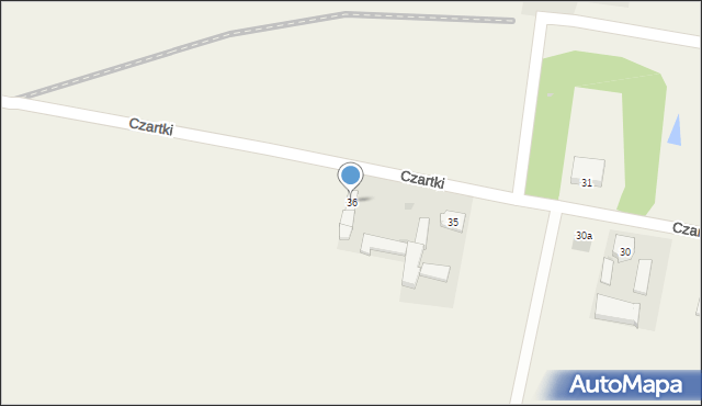 Czartki, Czartki, 36, mapa Czartki