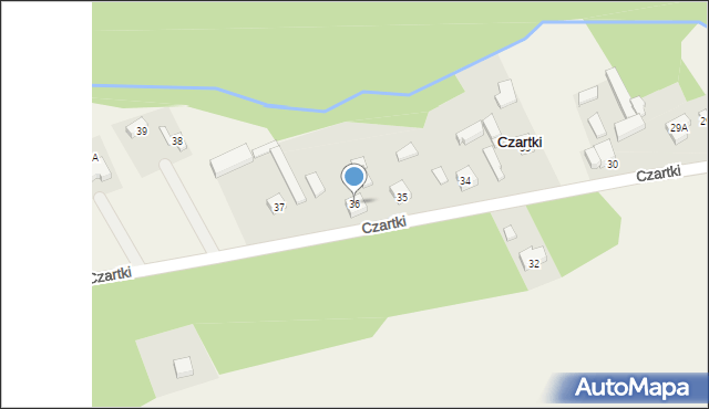 Czartki, Czartki, 36, mapa Czartki