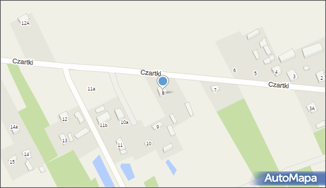 Czartki, Czartki, 8, mapa Czartki