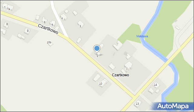 Czartkowo, Czartkowo, 2, mapa Czartkowo