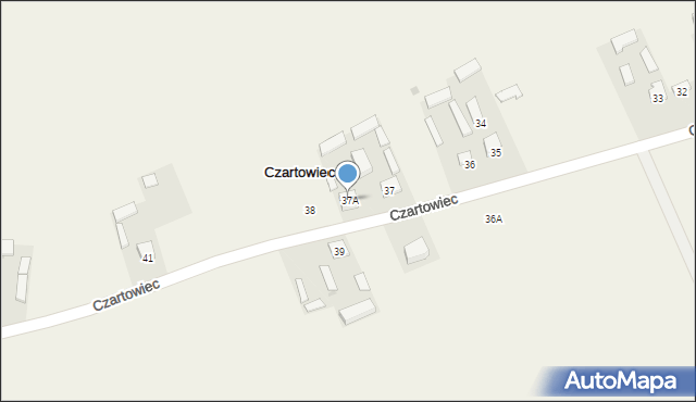 Czartowiec, Czartowiec, 37A, mapa Czartowiec