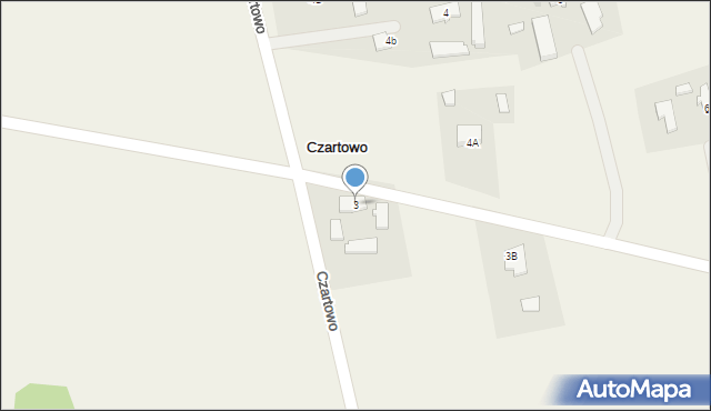 Czartowo, Czartowo, 3, mapa Czartowo