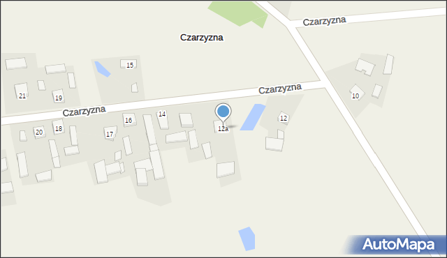 Czarzyzna, Czarzyzna, 12a, mapa Czarzyzna