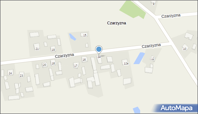 Czarzyzna, Czarzyzna, 14, mapa Czarzyzna