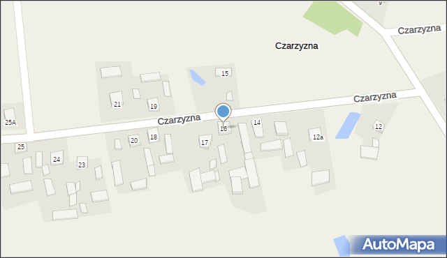 Czarzyzna, Czarzyzna, 16, mapa Czarzyzna