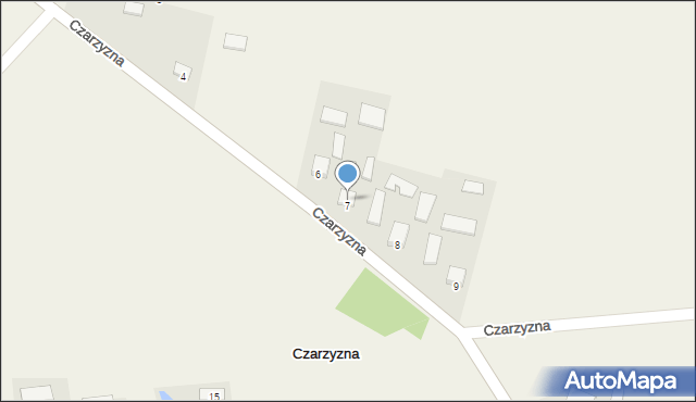 Czarzyzna, Czarzyzna, 7, mapa Czarzyzna