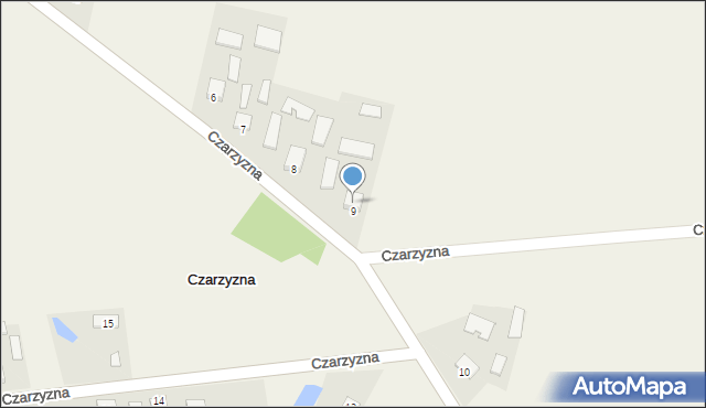 Czarzyzna, Czarzyzna, 9, mapa Czarzyzna