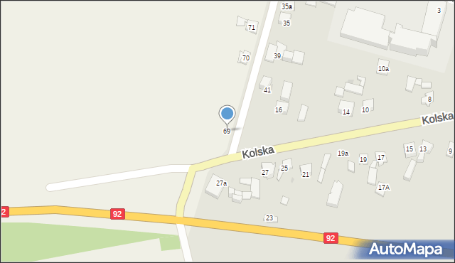 Cząstków, Cząstków, 69, mapa Cząstków