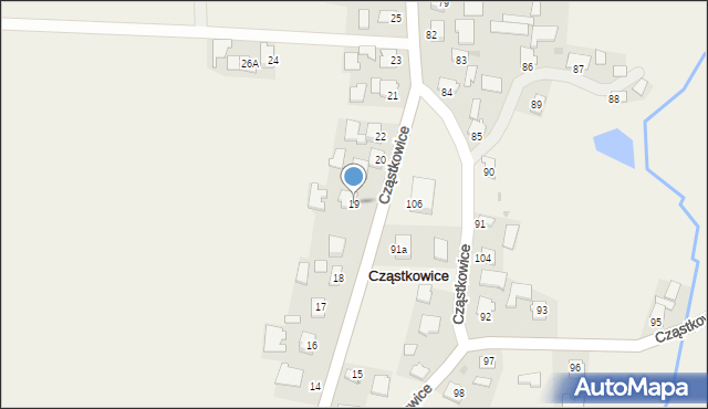 Cząstkowice, Cząstkowice, 19, mapa Cząstkowice