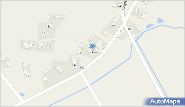 Cząstkowice, Cząstkowice, 5, mapa Cząstkowice