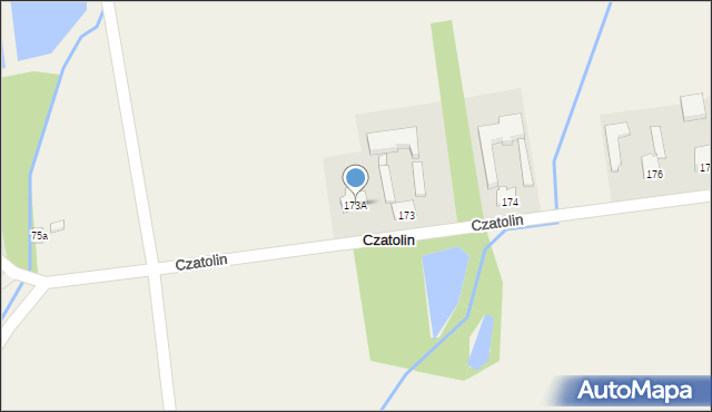 Czatolin, Czatolin, 173A, mapa Czatolin