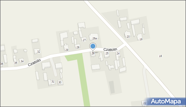 Czatolin, Czatolin, 26, mapa Czatolin