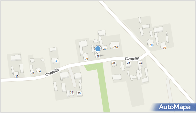 Czatolin, Czatolin, 28, mapa Czatolin