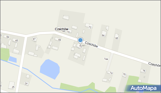 Czechów, Czechów, 71, mapa Czechów