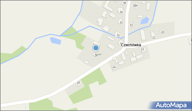 Czechówka, Czechówka, 29, mapa Czechówka