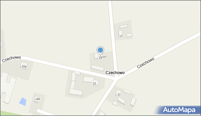 Czechowo, Czechowo, 23, mapa Czechowo