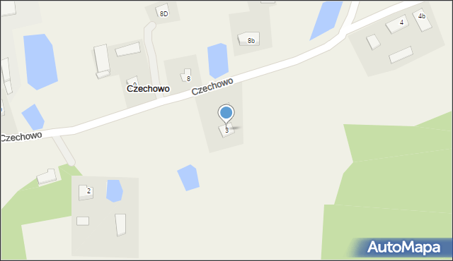 Czechowo, Czechowo, 3, mapa Czechowo