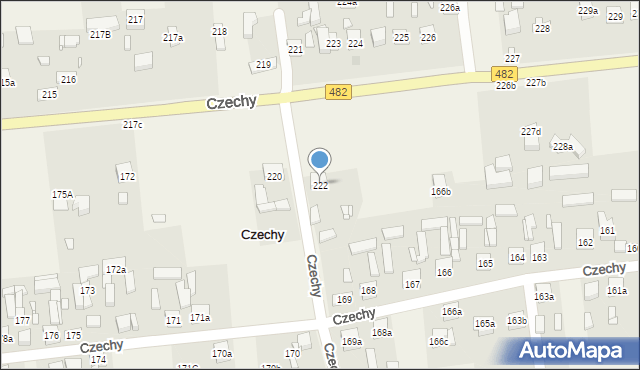 Czechy, Czechy, 222, mapa Czechy