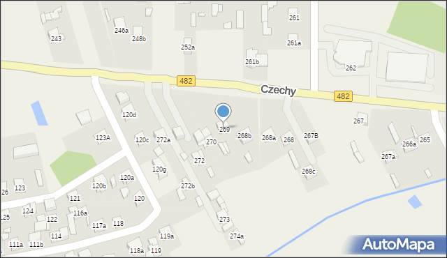 Czechy, Czechy, 269, mapa Czechy