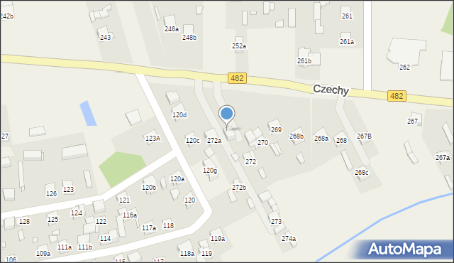 Czechy, Czechy, 272c, mapa Czechy
