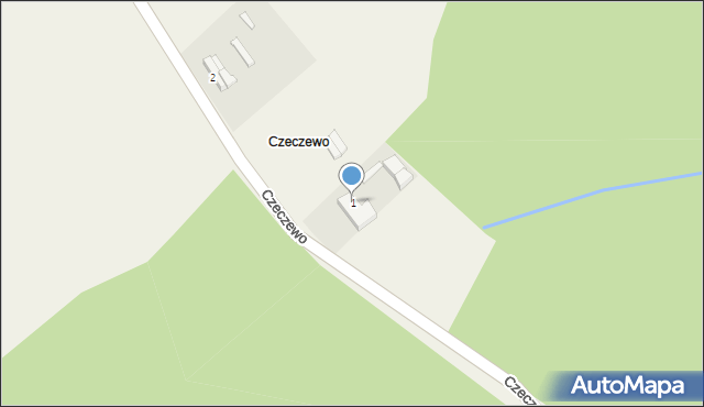 Czeczewo, Czeczewo, 1, mapa Czeczewo