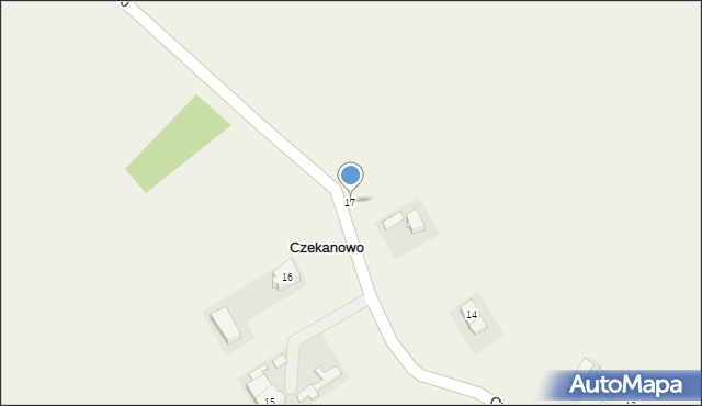 Czekanowo, Czekanowo, 17, mapa Czekanowo