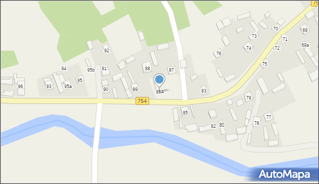 Czekarzewice Drugie, Czekarzewice Drugie, 88A, mapa Czekarzewice Drugie