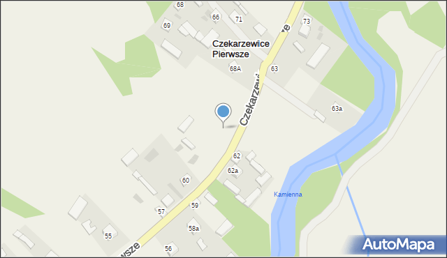 Czekarzewice Pierwsze, Czekarzewice Pierwsze, 167, mapa Czekarzewice Pierwsze