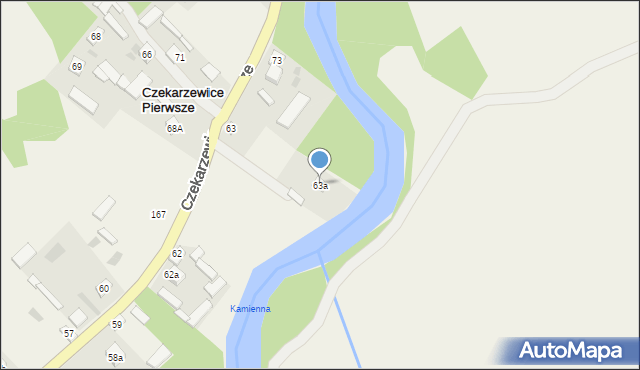 Czekarzewice Pierwsze, Czekarzewice Pierwsze, 63a, mapa Czekarzewice Pierwsze