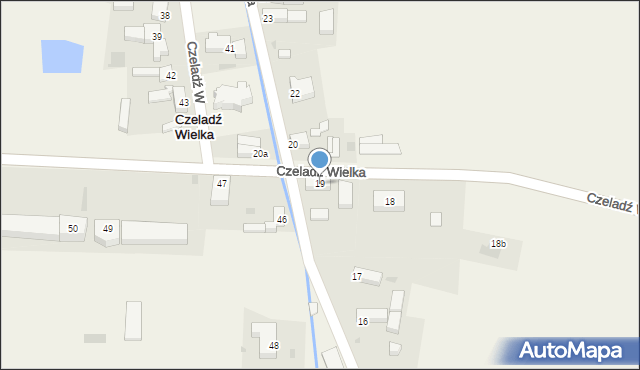 Czeladź Wielka, Czeladź Wielka, 19, mapa Czeladź Wielka