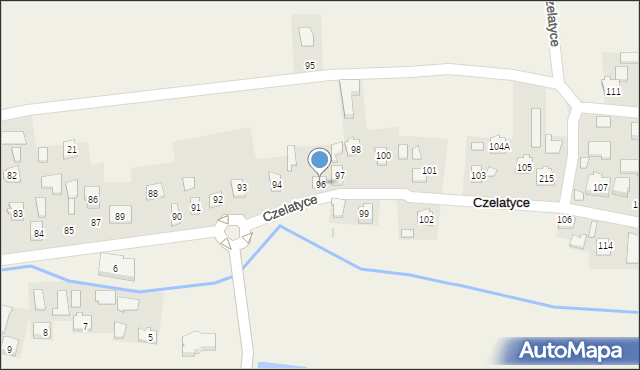 Czelatyce, Czelatyce, 96, mapa Czelatyce