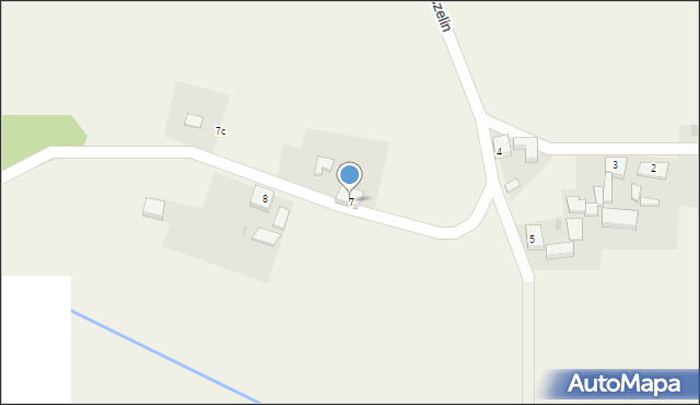 Czelin, Czelin, 7, mapa Czelin