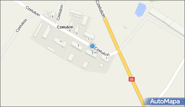 Czeluścin, Czeluścin, 3, mapa Czeluścin