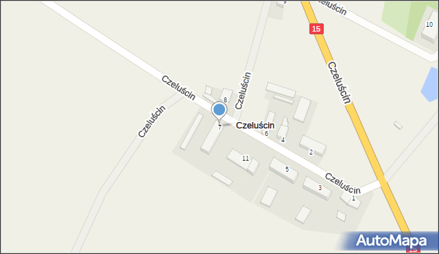 Czeluścin, Czeluścin, 7, mapa Czeluścin