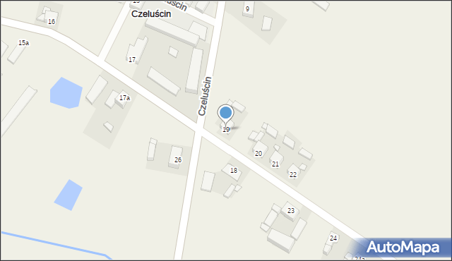 Czeluścin, Czeluścin, 19, mapa Czeluścin