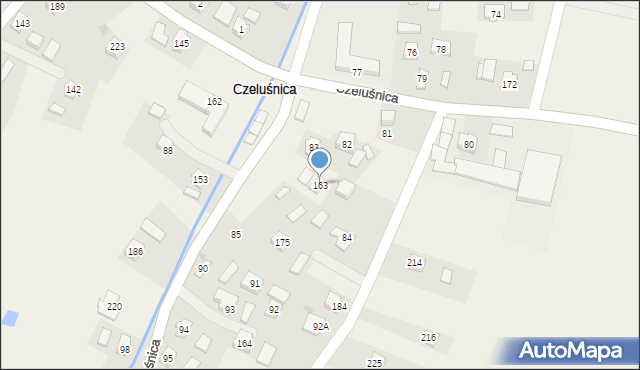 Czeluśnica, Czeluśnica, 163, mapa Czeluśnica