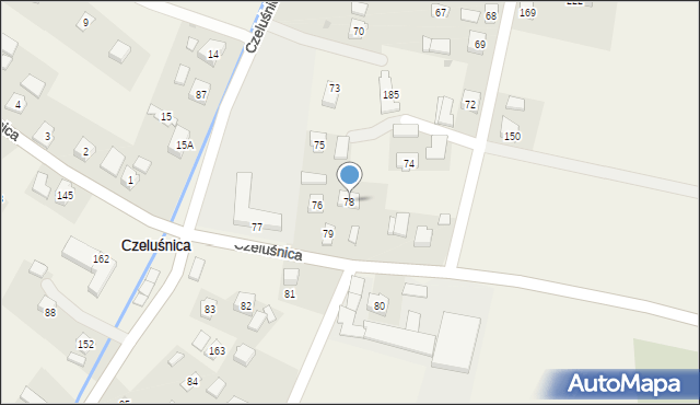 Czeluśnica, Czeluśnica, 78, mapa Czeluśnica