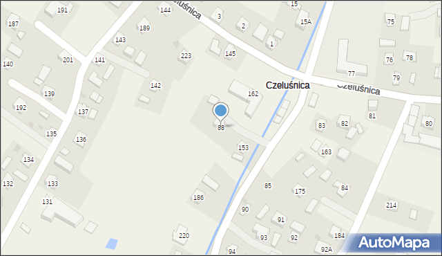 Czeluśnica, Czeluśnica, 88, mapa Czeluśnica