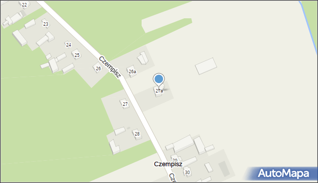 Czempisz, Czempisz, 27a, mapa Czempisz