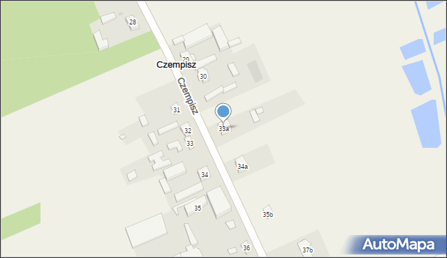 Czempisz, Czempisz, 33a, mapa Czempisz