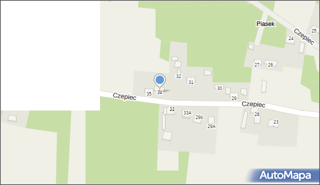 Czepiec, Czepiec, 34, mapa Czepiec