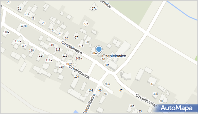 Czepielowice, Czepielowice, 29, mapa Czepielowice