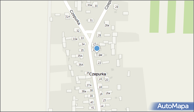 Czepurka, Czepurka, 25, mapa Czepurka