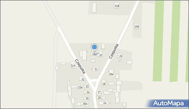 Czepurka, Czepurka, 30a, mapa Czepurka