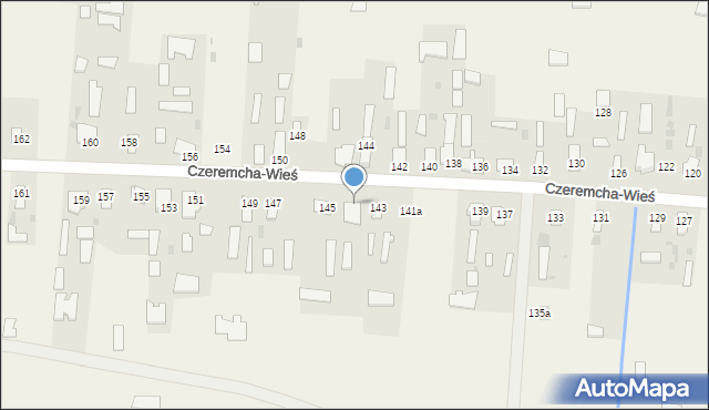 Czeremcha-Wieś, Czeremcha-Wieś, 143a, mapa Czeremcha-Wieś