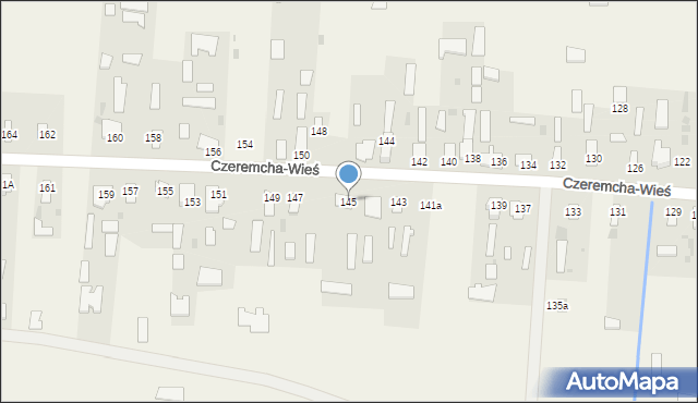 Czeremcha-Wieś, Czeremcha-Wieś, 145, mapa Czeremcha-Wieś