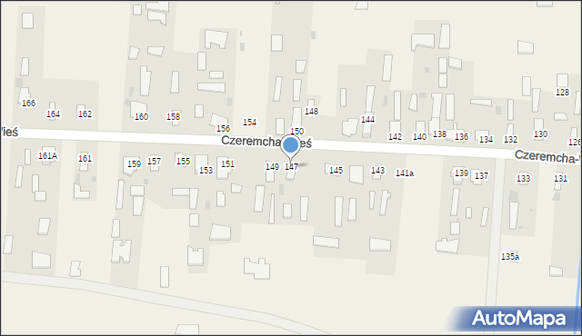 Czeremcha-Wieś, Czeremcha-Wieś, 147, mapa Czeremcha-Wieś