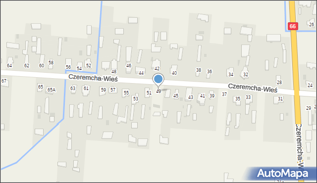 Czeremcha-Wieś, Czeremcha-Wieś, 49, mapa Czeremcha-Wieś