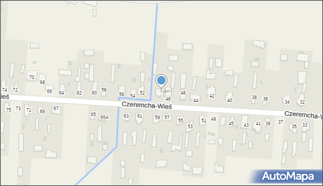 Czeremcha-Wieś, Czeremcha-Wieś, 50, mapa Czeremcha-Wieś