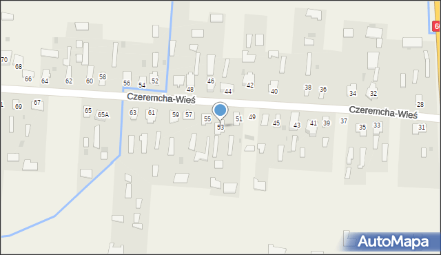 Czeremcha-Wieś, Czeremcha-Wieś, 53, mapa Czeremcha-Wieś